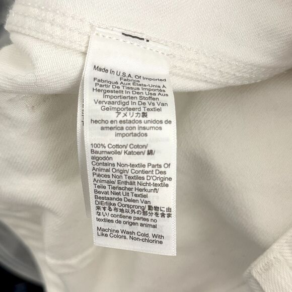 J. CREW Point Sur Wide Leg Carpenter Jean 33 High Rise Cotton White NWT B47 - Picture 6 of 6